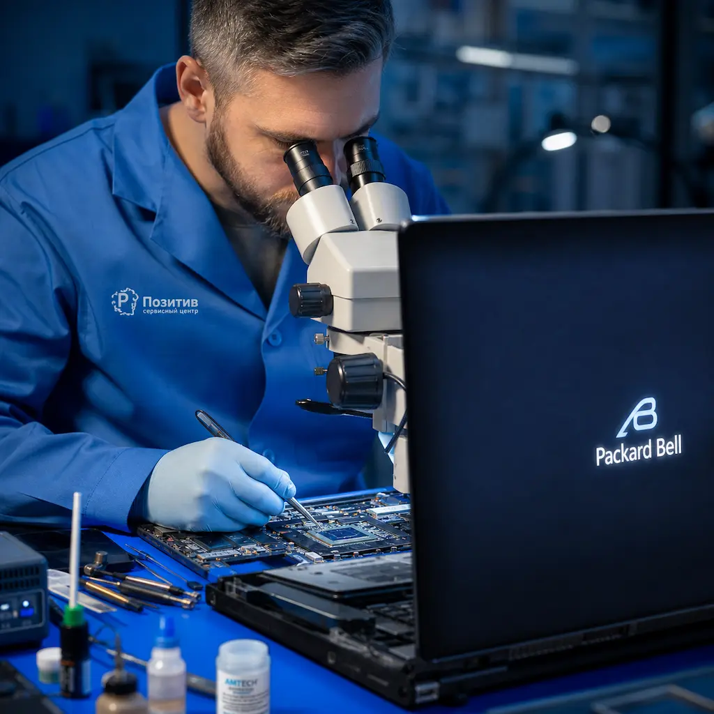 Замена видеокарты ноутбука Packard Bell в Ялте