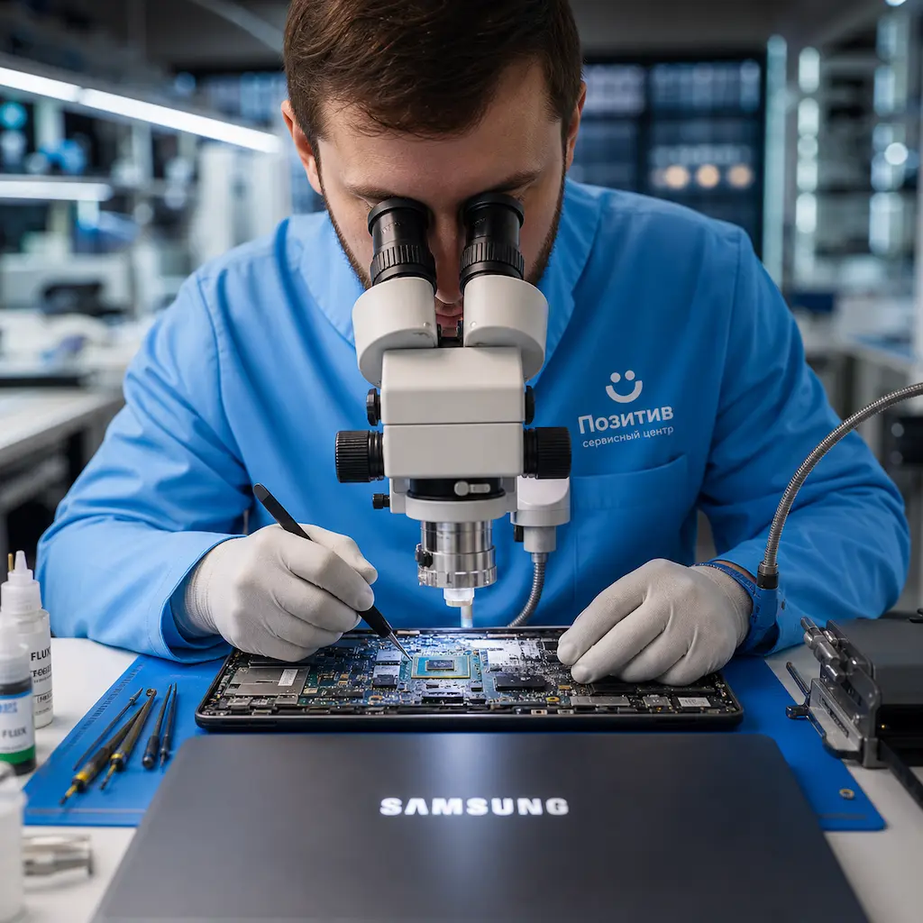 Замена видеокарты ноутбука Samsung в Ялте