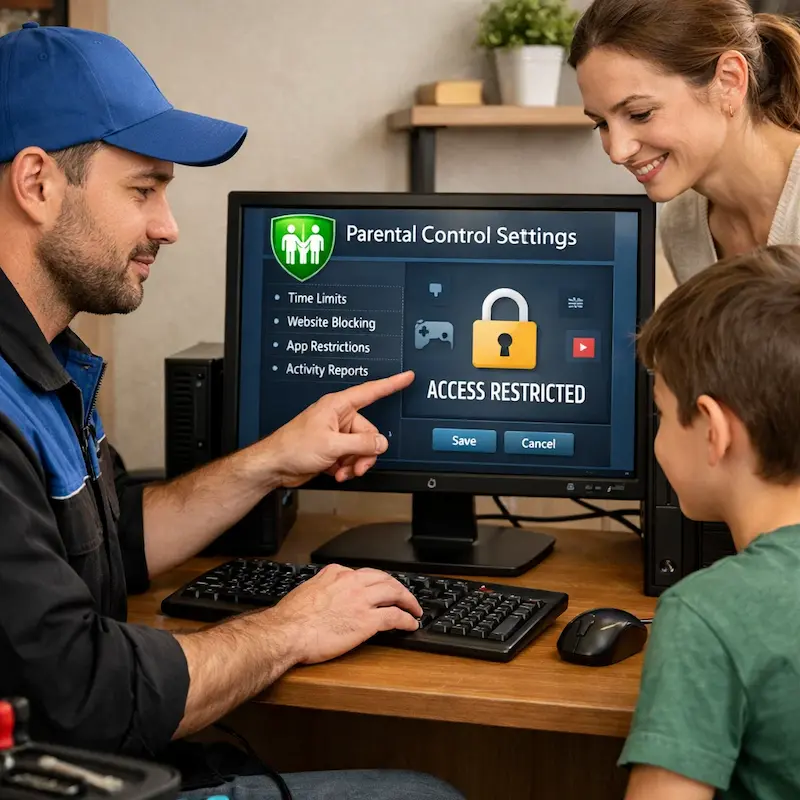 Родительский контроль на компьютере и ноутбуке в Ялте