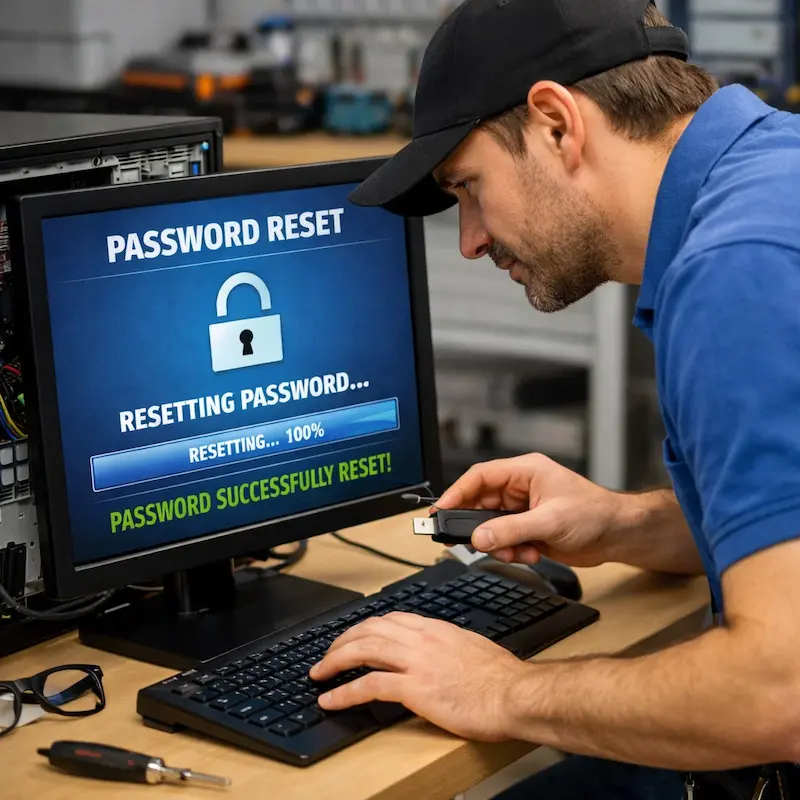 Сброс пароля от компьютера в Ялте