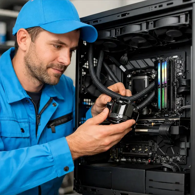 Установка СЖО на ПК в Ялте