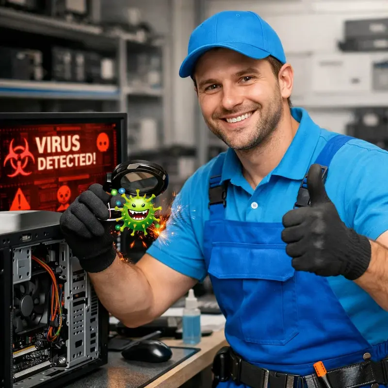 Удаление вирусов с компьютера в Ялте