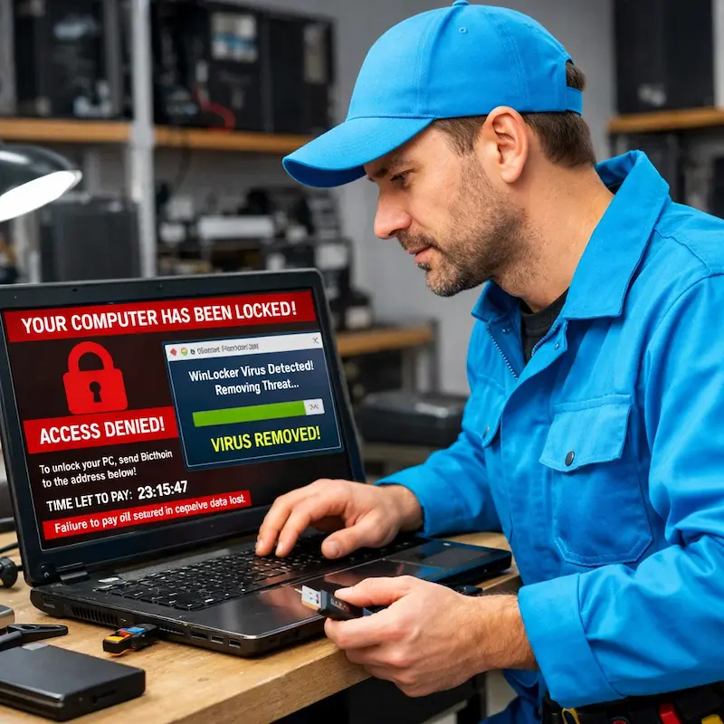 Поможем разблокировать компьютер и ноутбук в Ялте